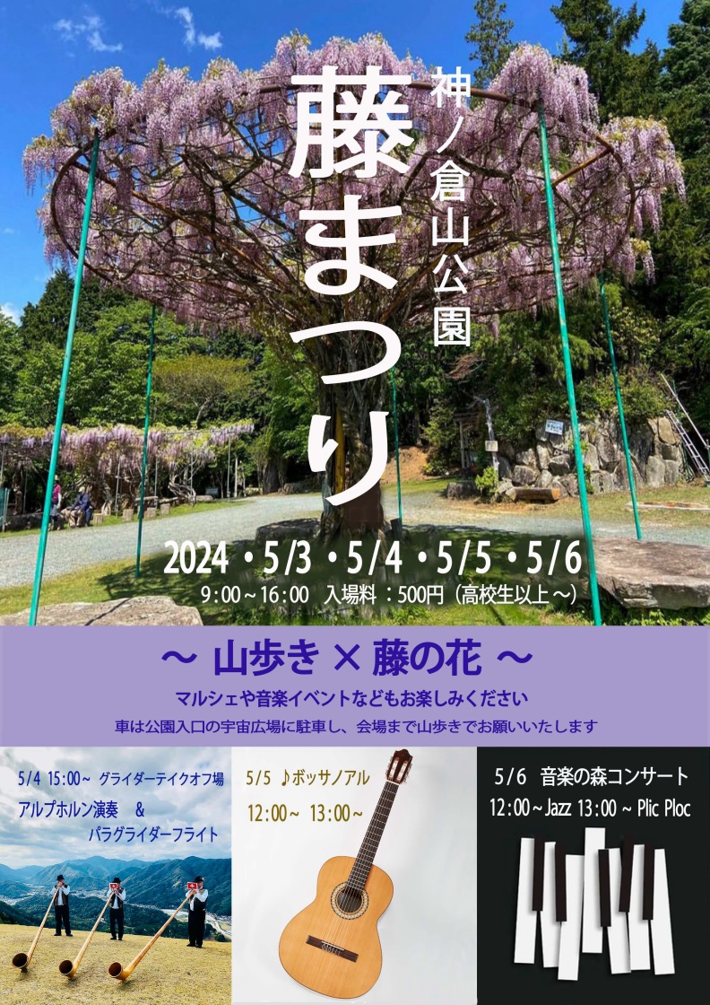 あきたかた NAVI | 神ノ倉山公園藤まつり